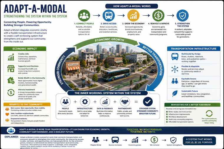 Adapt-a-Modal economic plan infographic